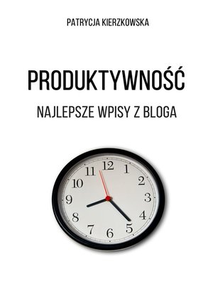 cover image of Produktywnosc (polish edition)